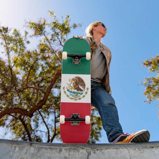 Skateboard Drapeau du Mexique, Bandera de la République mexic (Extérieur 1)