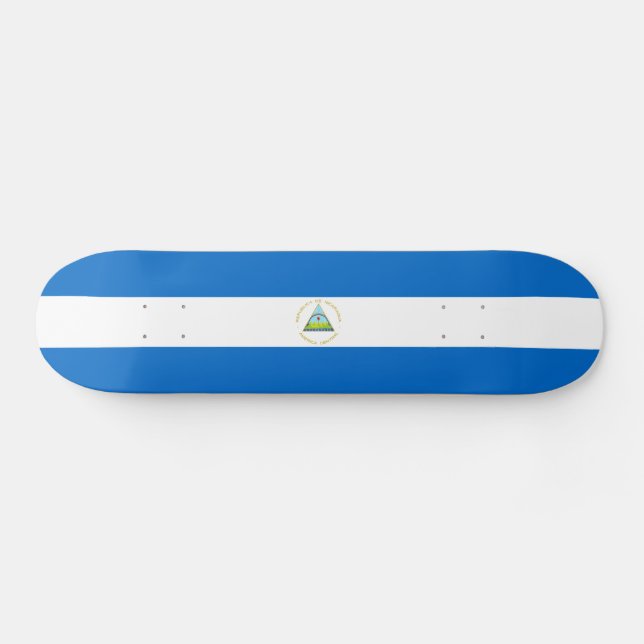 Skateboard Drapeau du Nicaragua (Horz)