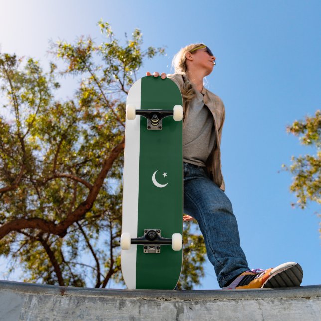 Skateboard Drapeau du Pakistan (Extérieur 1)