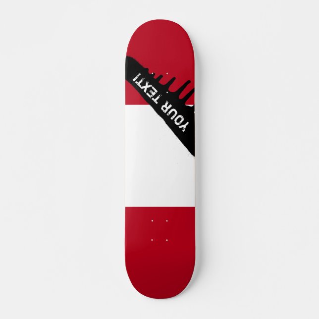 Skateboard Drapeau du Pérou (Devant)
