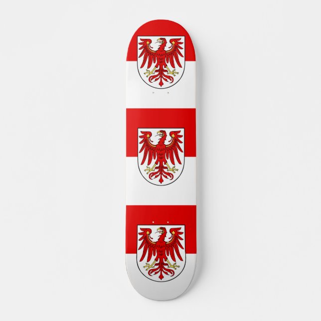 Skateboard Drapeau du plateau de Brandebourg (Devant)