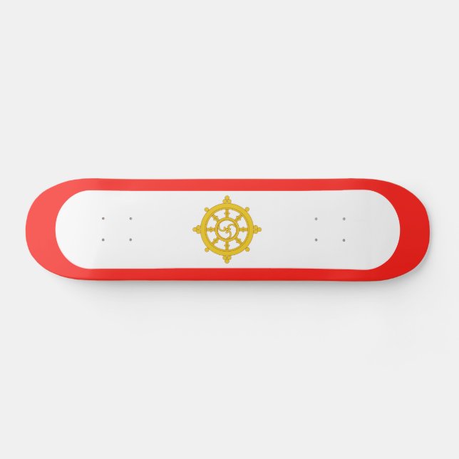 Skateboard Drapeau du royaume de Sikkim (Horz)