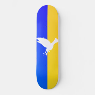 Skateboard Drapeau d'Ukraine - Dove of Peace - Freedom - Peac