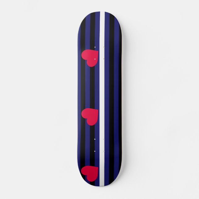 Skateboard Drapeau en cuir Latex et BDSM Pride (Recto)