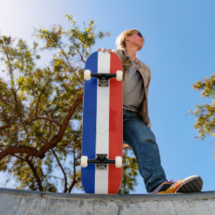 Skateboard drapeau français
