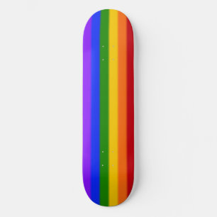 Skateboard Drapeau Gay pride arc-en-ciel plat