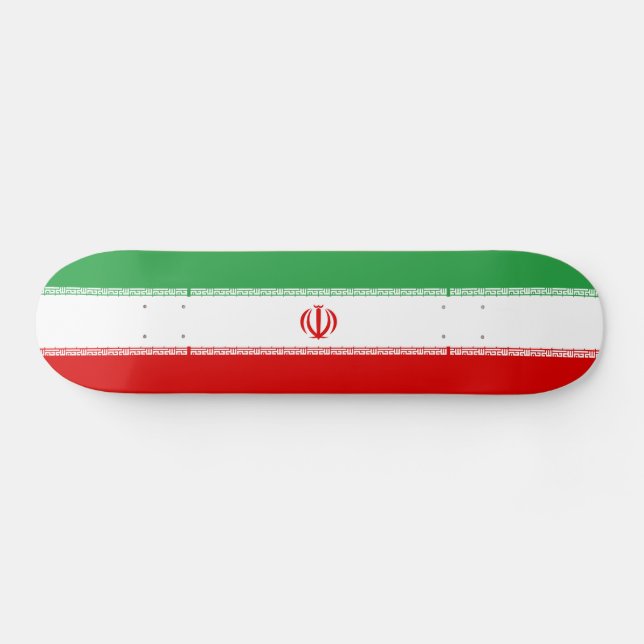 Skateboard Drapeau Iran (Horz)