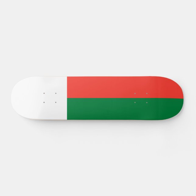 Skateboard Drapeau Madagascar (Horz)