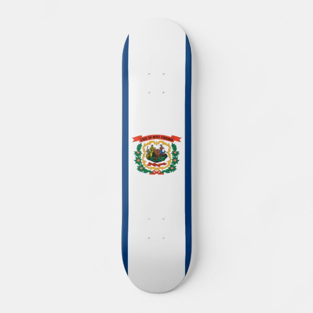 Skateboard Drapeau national de Virginie-Occidentale (Recto)