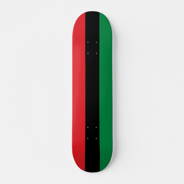 Skateboard Drapeau panafricain, Joyeux Kwanzaa (Devant)