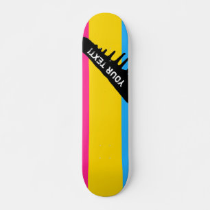 Skateboard Drapeau Pansexual de fierté