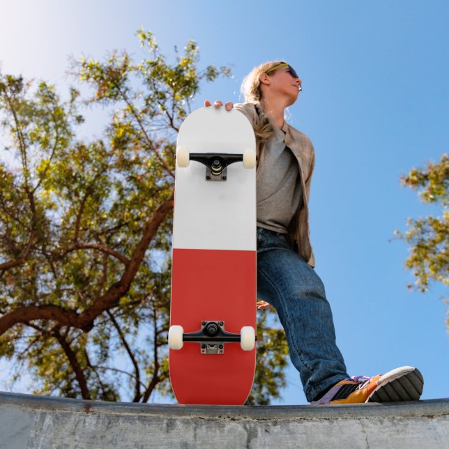 Skateboard Drapeau polonais (Extérieur 1)