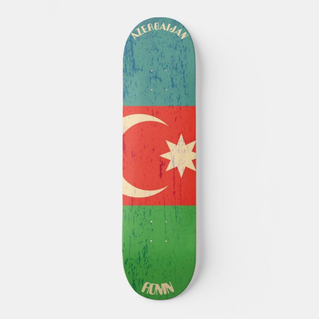 Skateboard Drapeau RONIN Azerbaijan Apex Pro Plate-forme (Recto)