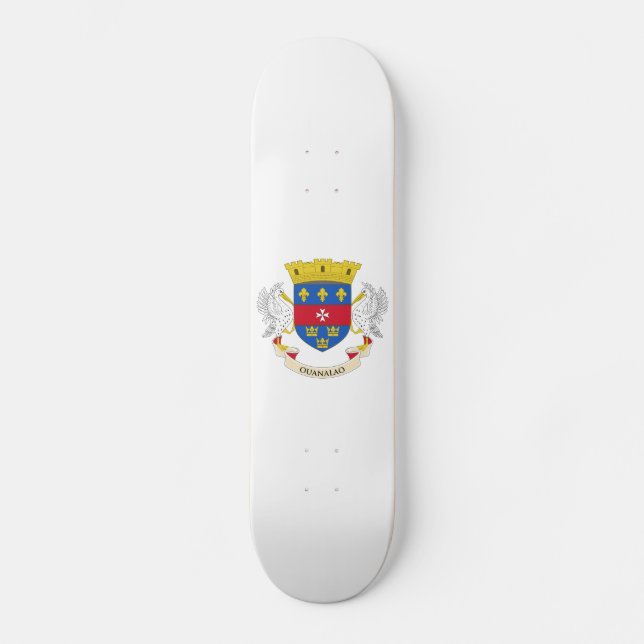 Skateboard Drapeau Saint-Barthélemy (Recto)
