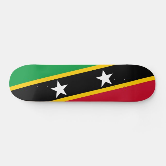 Skateboard Drapeau Saint-Kitts-et-Nevis (Horz)