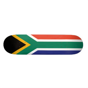 Skateboard Drapeau simple de l'Afrique du Sud