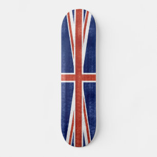 Skateboard Drapeau vintage du Royaume-Uni - planche à