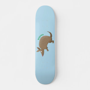 Skateboard Drôle armadillo joyeux dessin animé