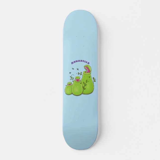 Skateboard Drôle carnivore carnivore carnivore plante dessin  (Devant)