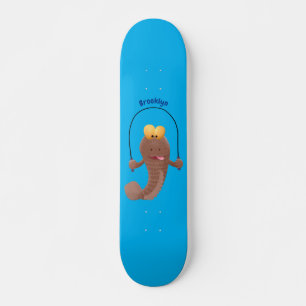 Skateboard Drôle sauter boudskipper poisson dessin animé