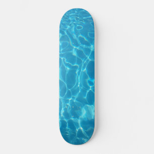 Skateboard Eau de piscine bleu ciel cristallin