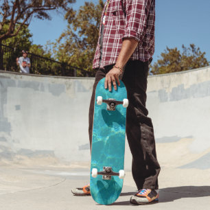 Skateboard Eau tropicale Turquoise