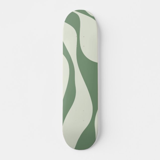 Skateboard Ebb et flux 4 en vert (Devant)