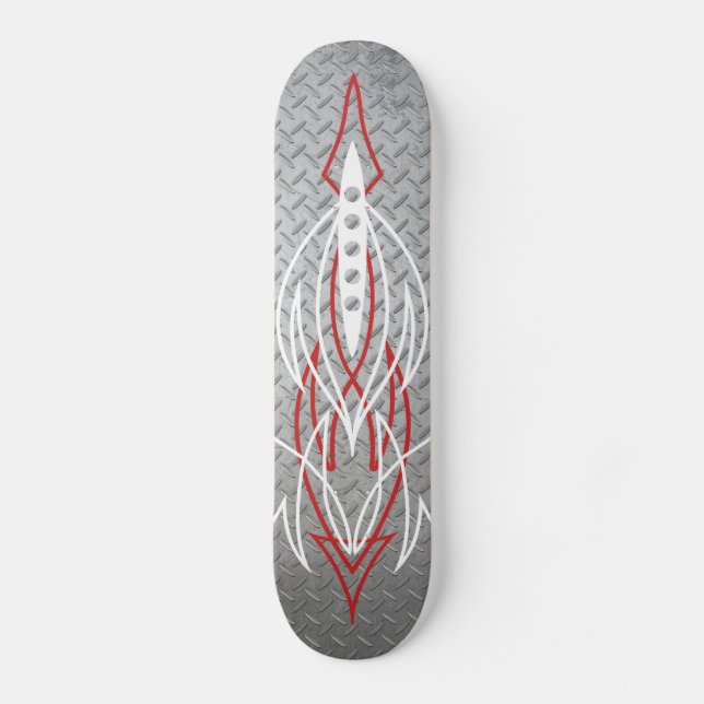 Skateboard Écart métallique (Recto)