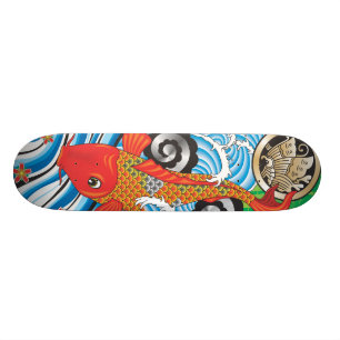 Skateboard Éclaboussure de patin de Koi