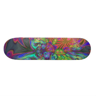 Skateboard Éclat lumineux de couleur - saumon et indigo Deva