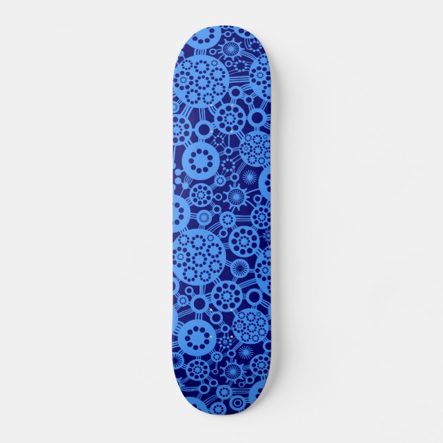 Skateboard Écosystème - Bleu Bébé sur Dp Navy (Recto)