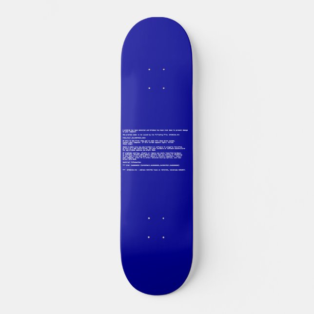 Skateboard Écran bleu de la mort (Recto)