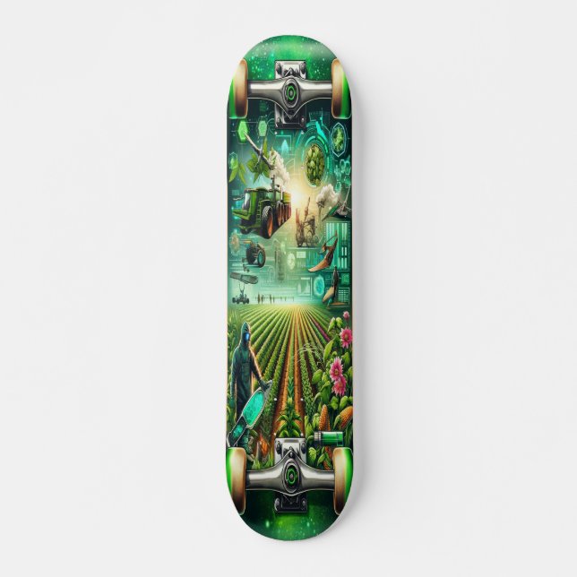 Skateboard "Eden Deck", bioingénierie (Devant)