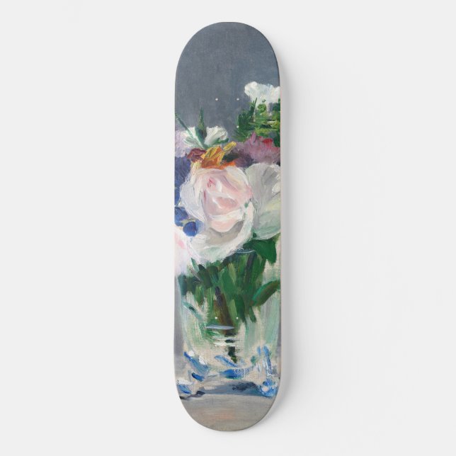 Skateboard Edouard Manet - Fleurs dans un Vase de Cristal (Recto)