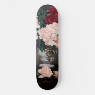 Skateboard Edouard Manet - Vase de pivoines sur petit piedouc