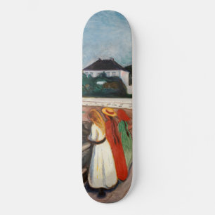 Skateboard Edvard Munch - Les filles sur le pont