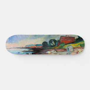 Skateboard Edvard Munch - Rive avec Maison Rouge