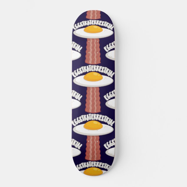 Skateboard Eggstraterrestrial Avec Texte (Recto)