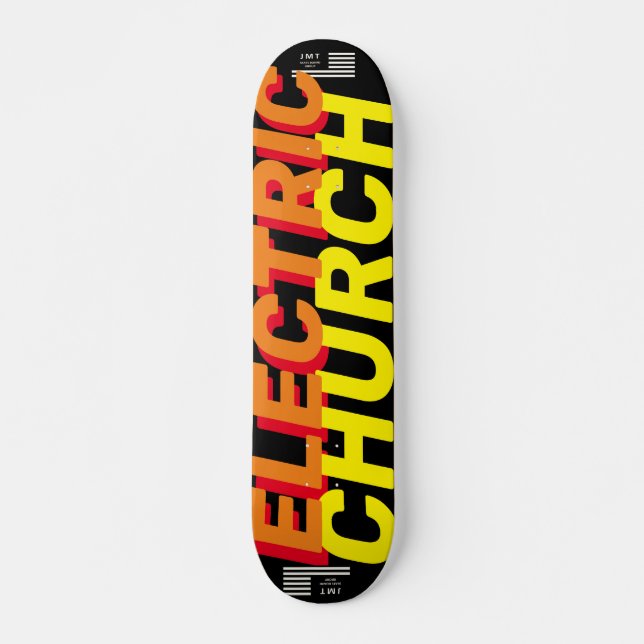 Skateboard ÉGLISE ÉLECTRIQUE JMT7 Patinage 3/4" (Devant)