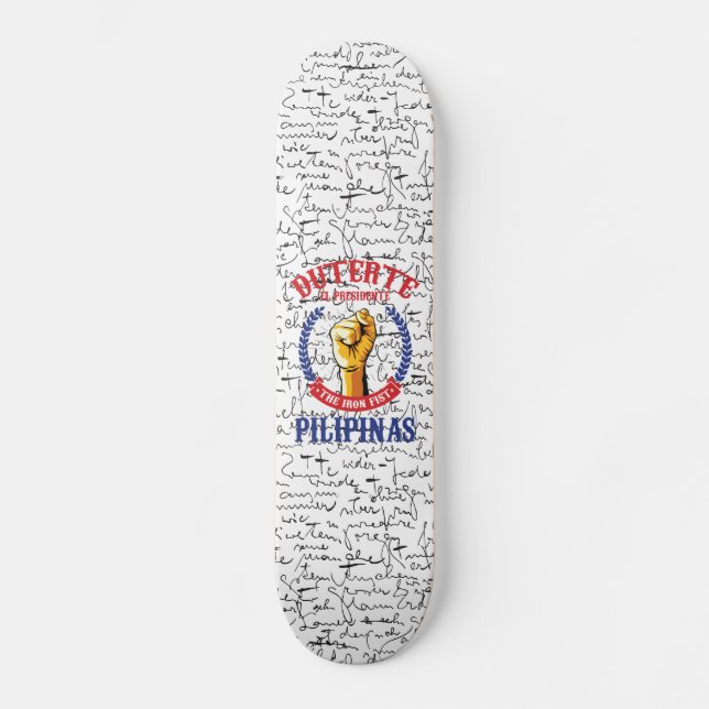 Skateboard EL Presidente de Duterte la planche à roulettes (Recto)