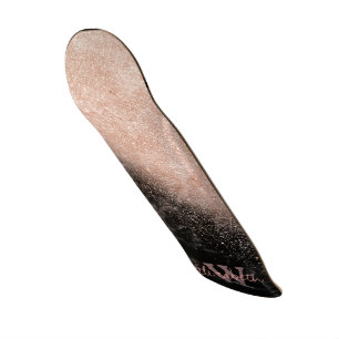 Skateboard Élégant faux rose en or confetti image en marbre