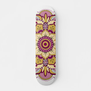 Skateboard Élégant Mandala Floral