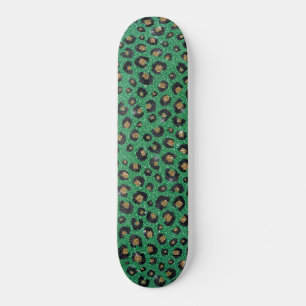 Skateboard Élégant Parties scintillant verte Black Gold Empre