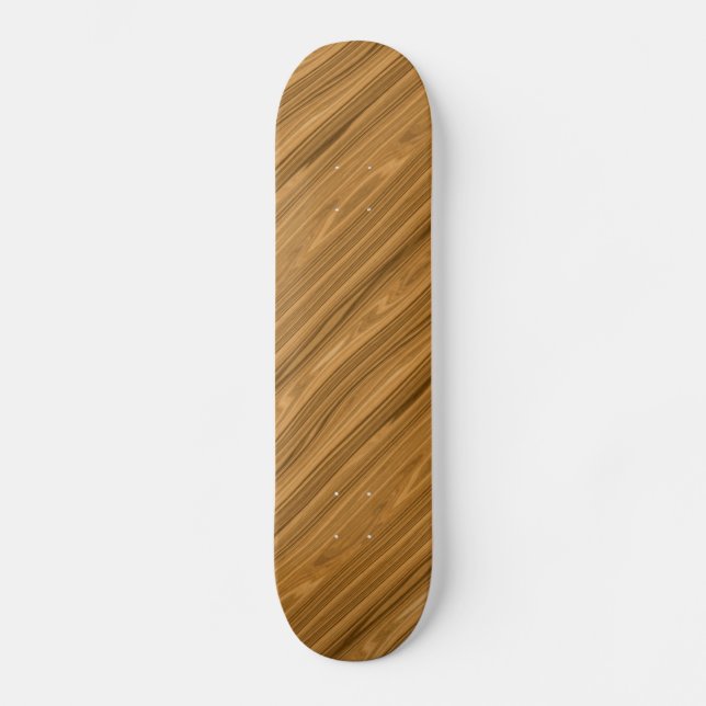 Skateboard Elegant Wood Grain (Recto)