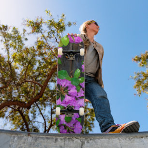 Skateboard Elégants fleurs roses azalées roses