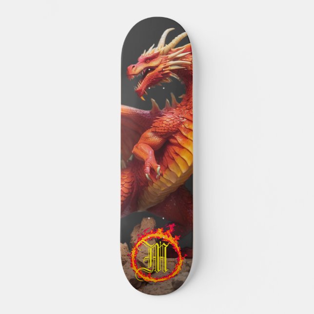 Skateboard *~* Élément AP88 Feu d'incendie de dragon élémenta (Recto)