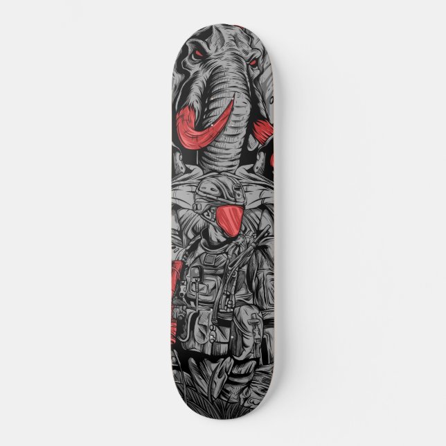 Skateboard Eléphant de guerre (Recto)