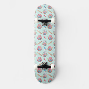 Skateboard Éléphant motif de rentrée scolaire