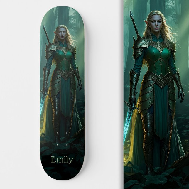 Skateboard Elfe Gardien du Royaume Enchanté (Créateur téléchargé)