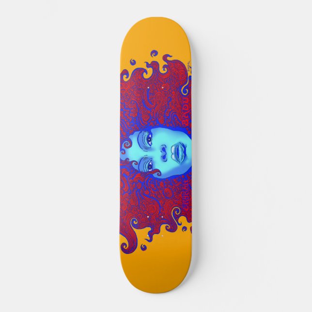 Skateboard Emek "Badu font face " (Recto)